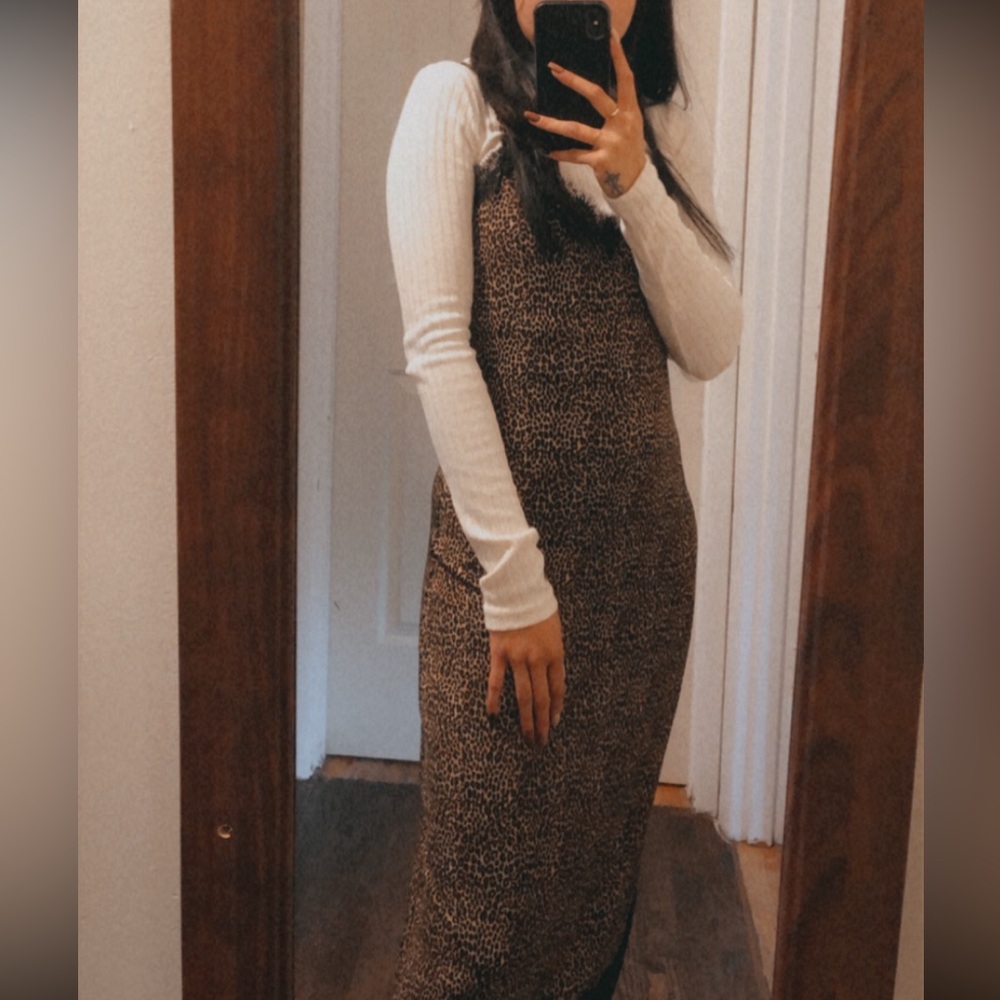 MICHAEL KORS Lace Trim Midi Dress